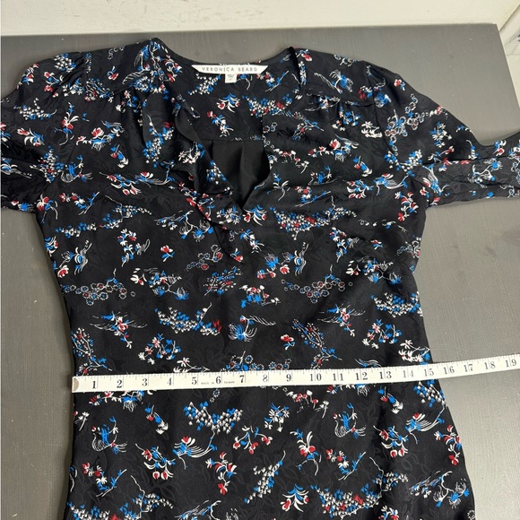 Veronica Beard Floral Print Silk Dress - Picture 8 of 11